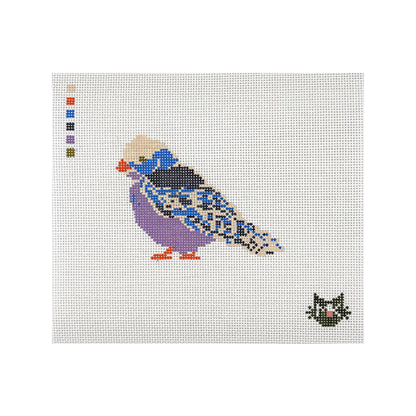 BABY BIRD NEEDLEPOINT CANVAS