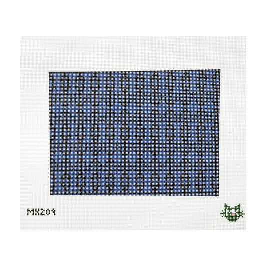 ANCHOR LOVE REPEAT CLUTCH NEEDLEPOINT CANVAS
